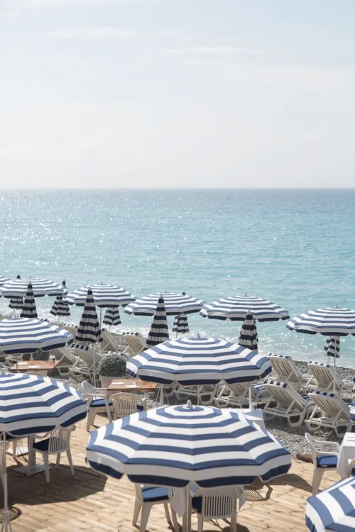 Parasols rayés